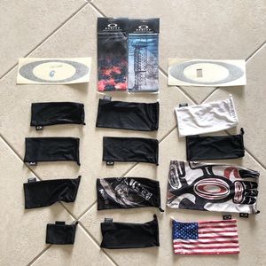OAKLEY DUSTBAGS AND STICKERS BUNDLE